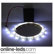 9V Battery Operated  High Brigtness 500mm Waterproof Led Strip Cool White SMD5050