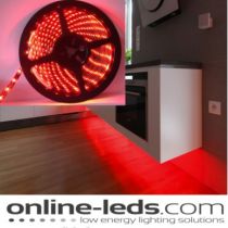 5M Red Plug and Play - Waterproof LED Strip Lighting Kit SMD 3528 - Low Brightness