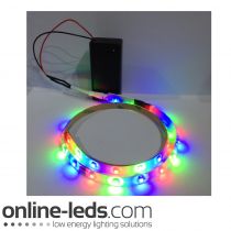 9V Battery Operated 1000mm Waterproof Led Strip Colour Changing SMD3528