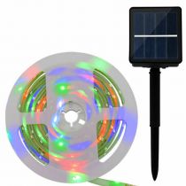 Solar Powered Colour Changing Flag Pole Led Light Strip 5M 150 LED Waterproof