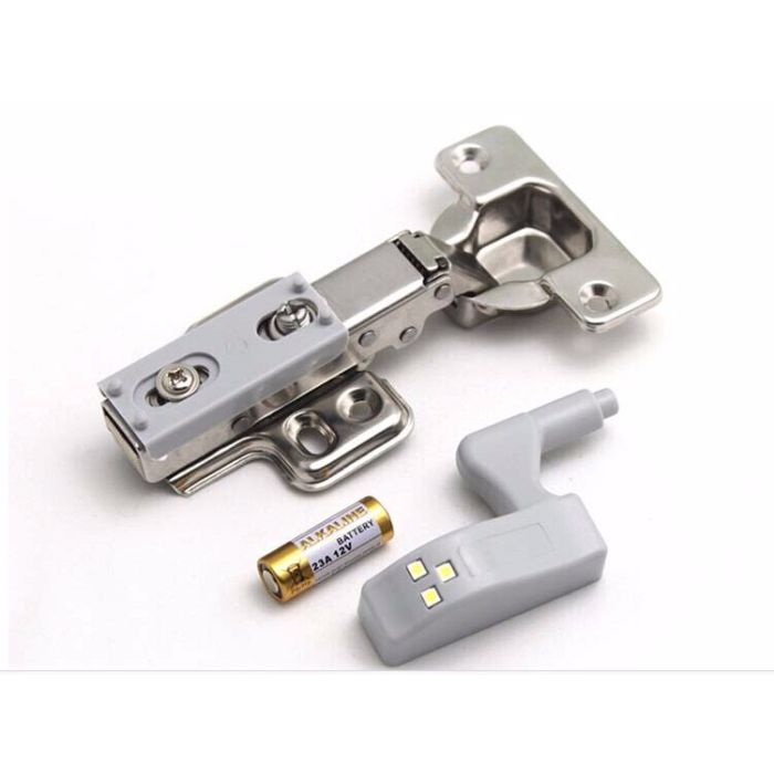 4 x Hinge LED Sensor Light For Cabinets Cupboards