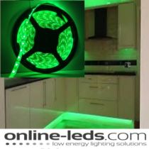 5M Green Plug and Play - Waterproof LED Strip Lighting Kit SMD 3528 - Low Brightness