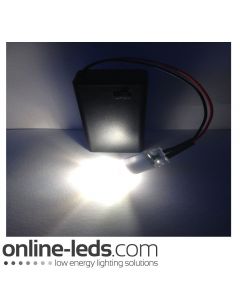 9V Battery Operated  High Brightness 1W Led Bulb Cool White SMD5050