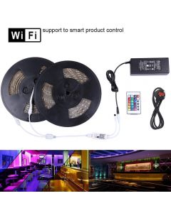 MAINS 20M 300 Leds RGB 5050 IP65 waterproof Led set Wifi Wireless Smart Phone Controlled, Working with Android and IOS System, Alexa